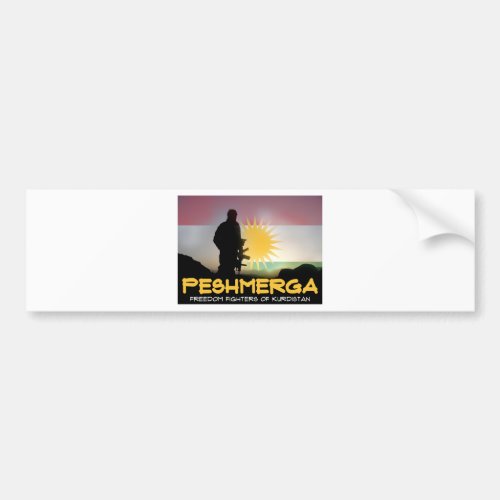 Peshmerga _ FREEDOM FIGHTERS OF KURDISTAN Bumper Sticker