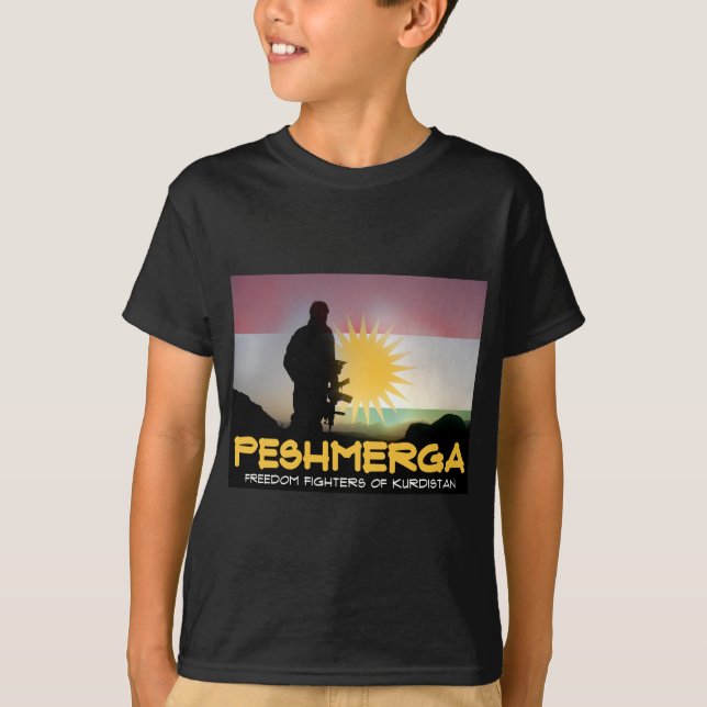 Peshmerga - FREEDOM FIGHTERS OF KURDISTAN T-Shirt (Front)