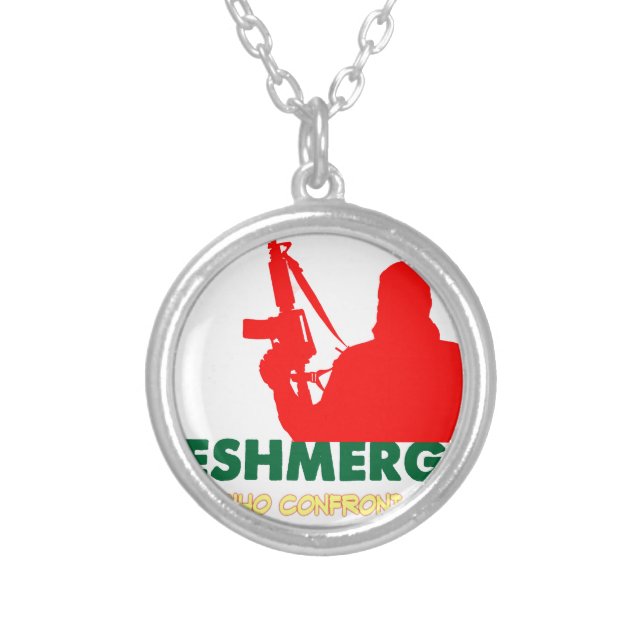 PESHMERHA - THOSE WHO CONFRONT DEATH SILVER PLATED NECKLACE (Front)