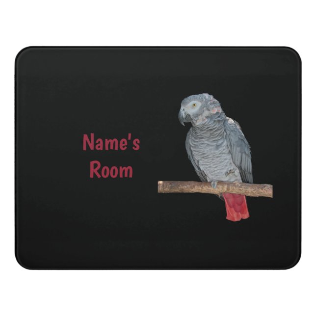 Pesk Parrot Door Name Plate Door Sign (Contemporary Front)