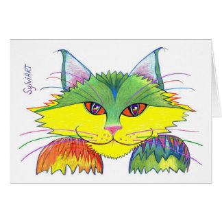 "Pesky Cat", copyright ©2003, SylviART Cards