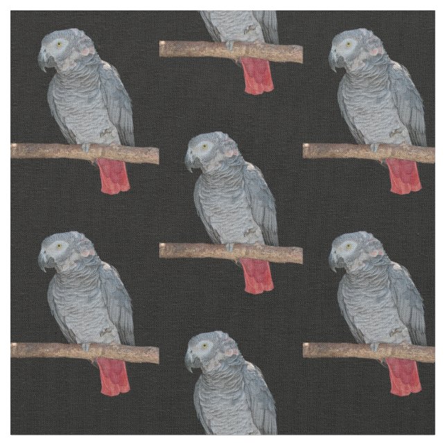 Pesky Parrot Fabric (Close Up)