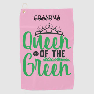 Pesonalised Queen of the Green Golf Towel