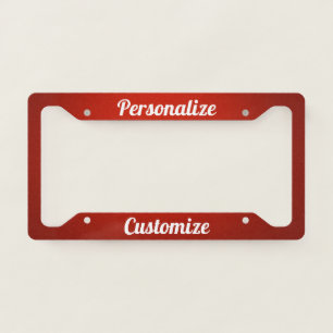 Pesonalize & Customize This License Plate Frame