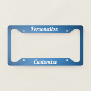 Pesonalize & Customize This License Plate Frame
