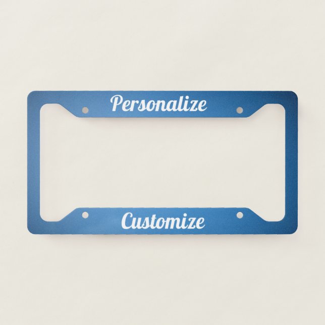Pesonalize & Customize This License Plate Frame (Front)