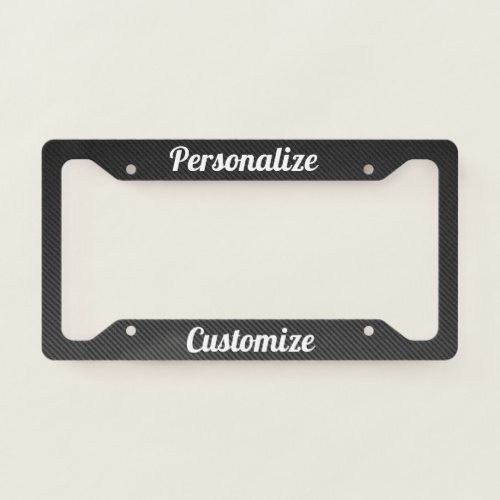 Pesonalize  Customize This License Plate Frame