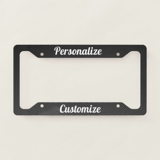 Pesonalize & Customize This License Plate Frame (Front)