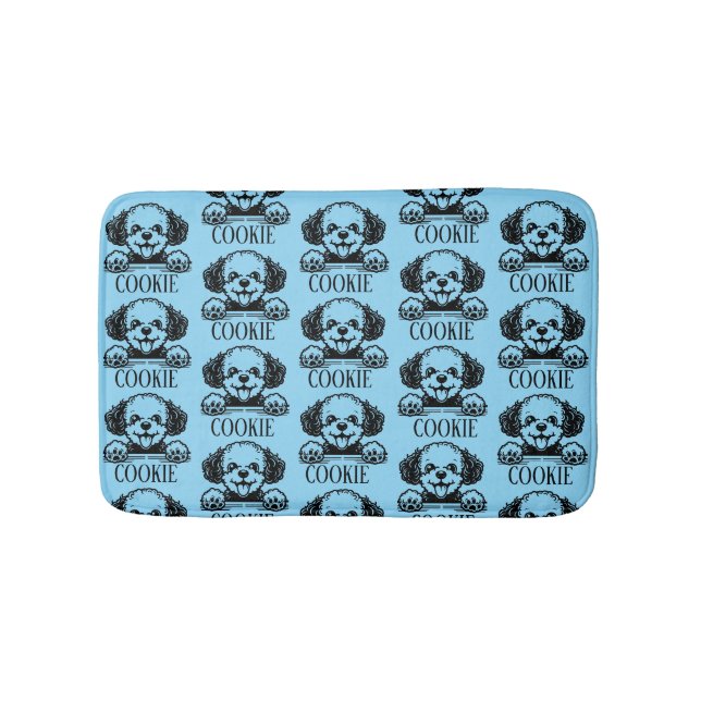 Pesonalized Dog Bath Mat (Front)