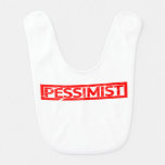 Pessimist Stamp Baby Bib