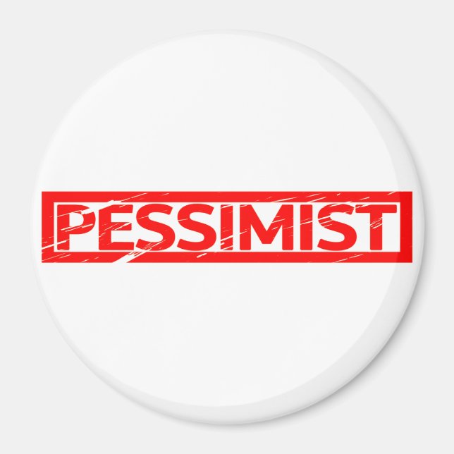 Pessimist Stamp Magnet (Front)