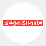 Pessimistic Stamp Classic Round Sticker