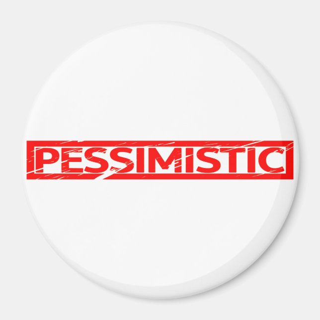 Pessimistic Stamp Magnet (Front)