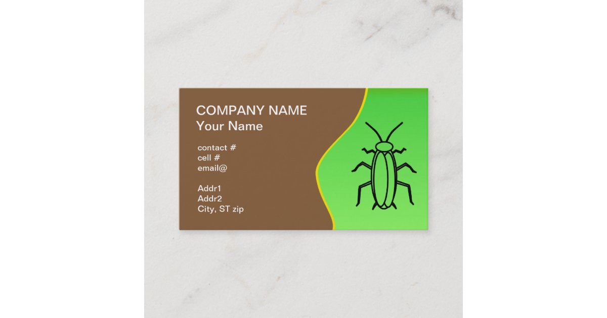 pest control business card
