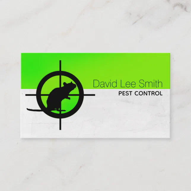 Pest control business card Zazzle