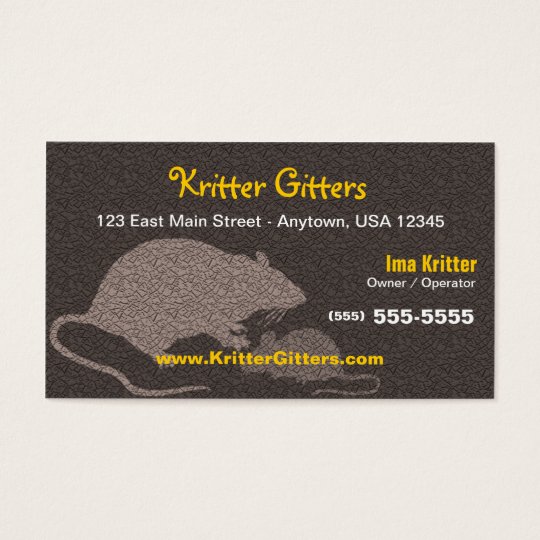 Pest Control Business Card