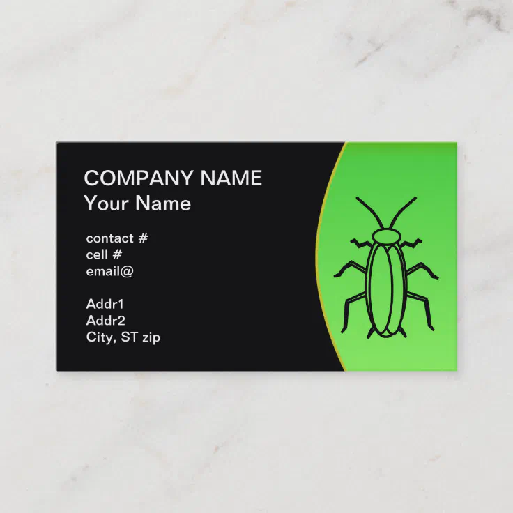 pest control business card Zazzle