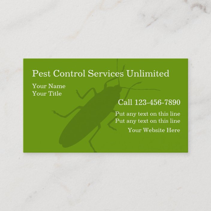Pest Control Business Cards