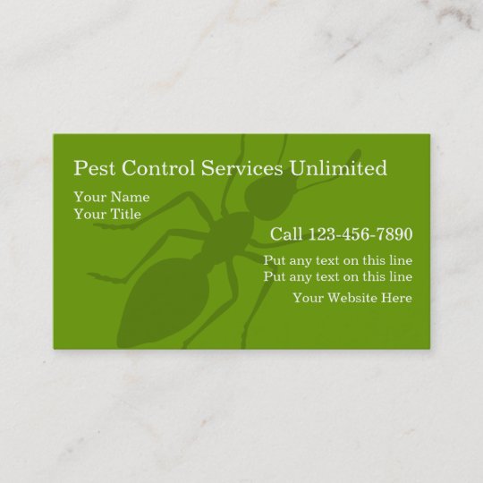 Pest Control Business Cards | Zazzle.com