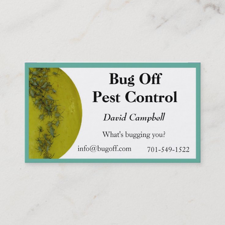 Pest Control Business Cards | Zazzle