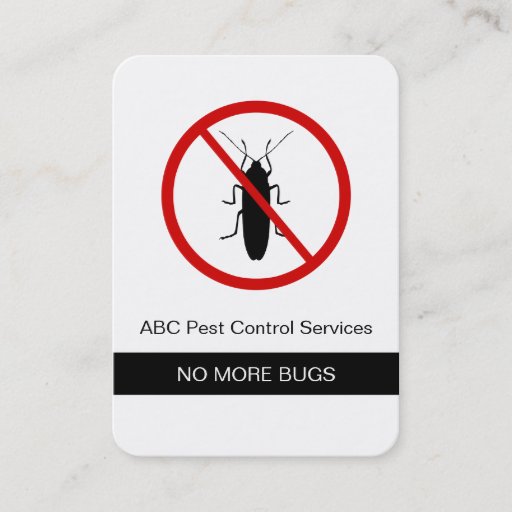 Customizable Pest Control Business Cards