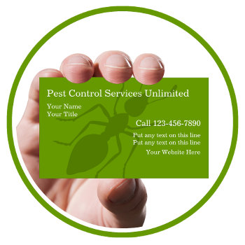 Pest Control Business Cards by Luckyturtle at Zazzle