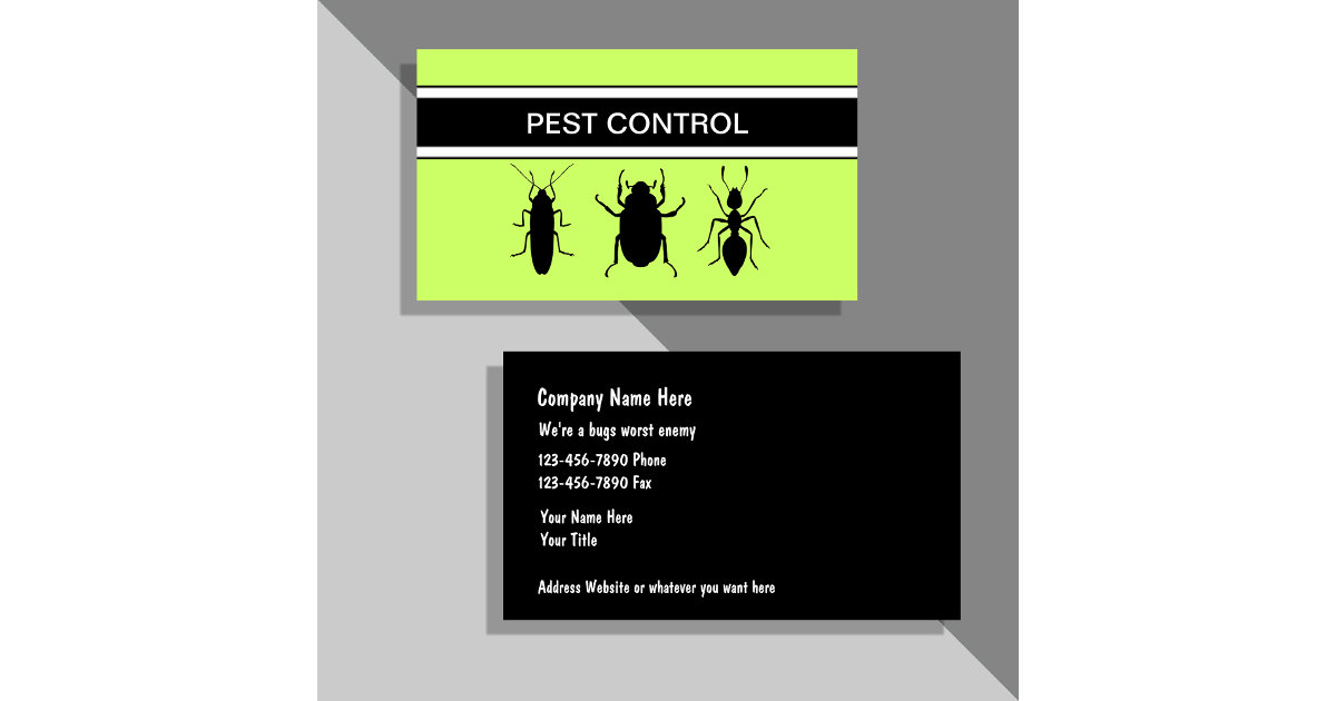Pest Control Business Cards | Zazzle