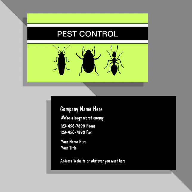Pest Control Business Cards | Zazzle