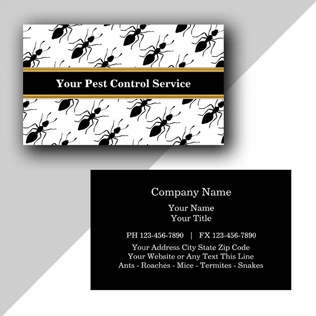 Pest Control Business Cards Zazzle
