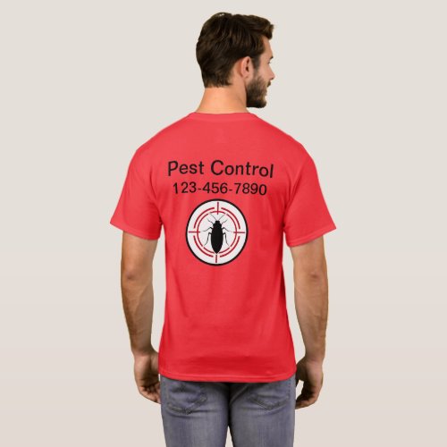 Pest Control Business Logo Work Shirts