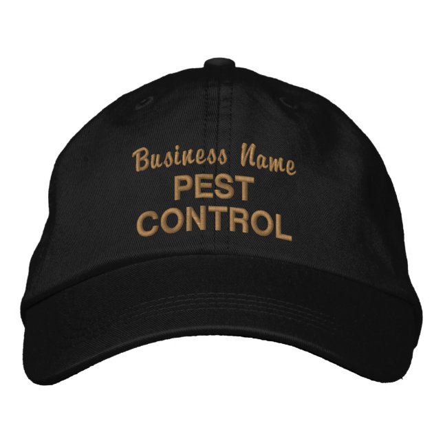 Pest Control Business Name Custom Embroidered Hat (Front)