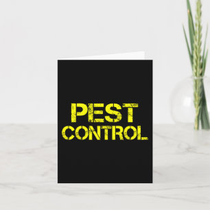 Pest Control Exterminator Halloween costume  Card