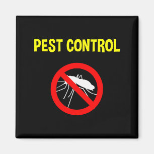 Pest Control Funny Halloween Costume Exterminator Magnet