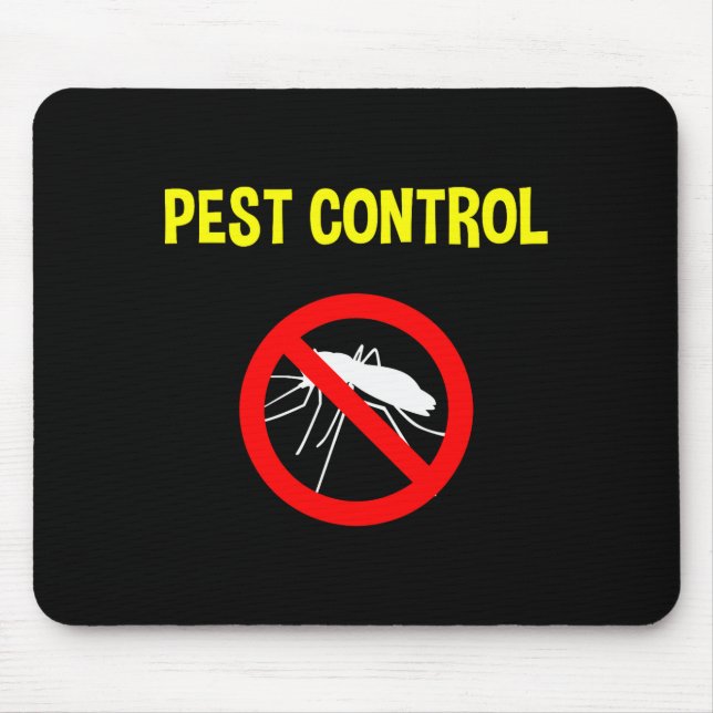 Pest Control Funny Halloween Costume Exterminator  Mouse Pad (Front)