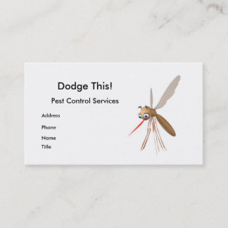 Pest Control - Funny Mosquito Business Card
