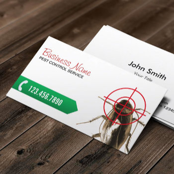 Pest Control Professional Bug Killer Business Card by cardfactory at Zazzle