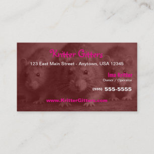 Pest Control Rat & Rodent Control Business Card