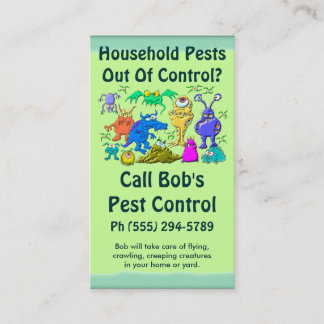 Pest Control Service Business Card