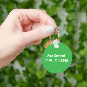 Pest Control Service editable Keychain