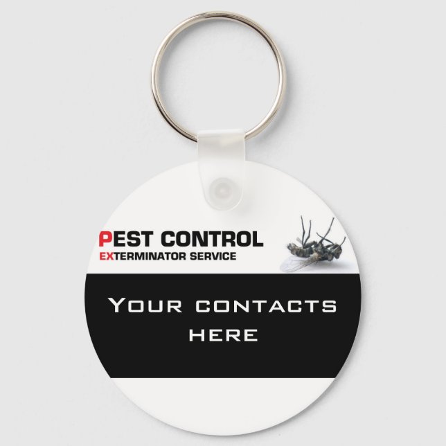 Pest control service keychain (Front)