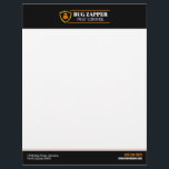 Pest Control Service Letterhead<br><div class="desc">Professional pest control service letterhead with your personalized text,  change the text yourself when ordering. Keep the existing graphic or replace with your own logo</div>