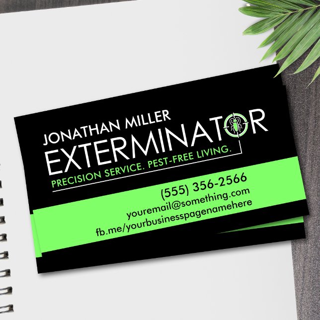 Pest Control Services - Exterminator Business Card (Creator Uploaded)