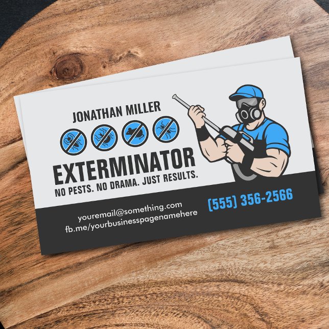 Pest Control Services - Exterminator Business Card (Creator Uploaded)