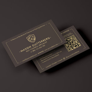 Pest Control Specialist Exterminator Espresso Business Card