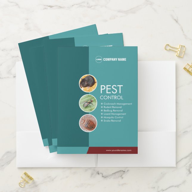 Pest Control Themed Pocket Folder (In Situ)