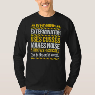 Pest Control Throws Pesticides Exterminator T-Shirt