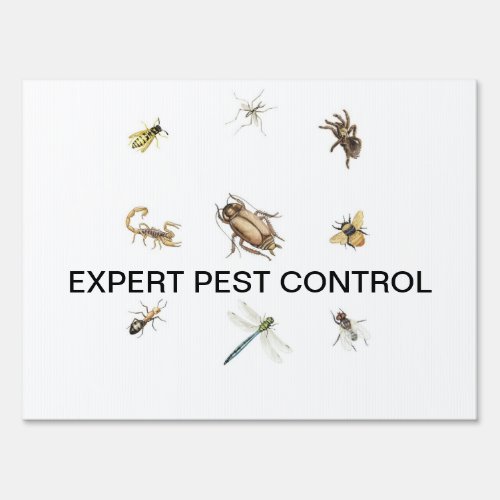 Pest Control Yard Sign