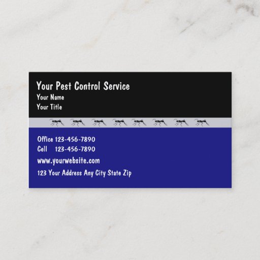 Customizable Pest Controll Business Cards