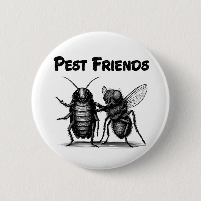 Pest Friends BFF Button (Front)