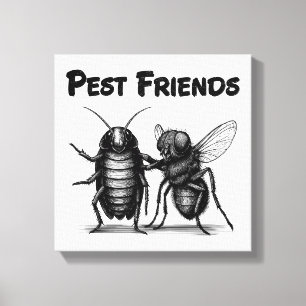 Pest Friends BFF Canvas Print